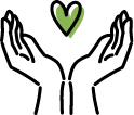 手のひらとハート